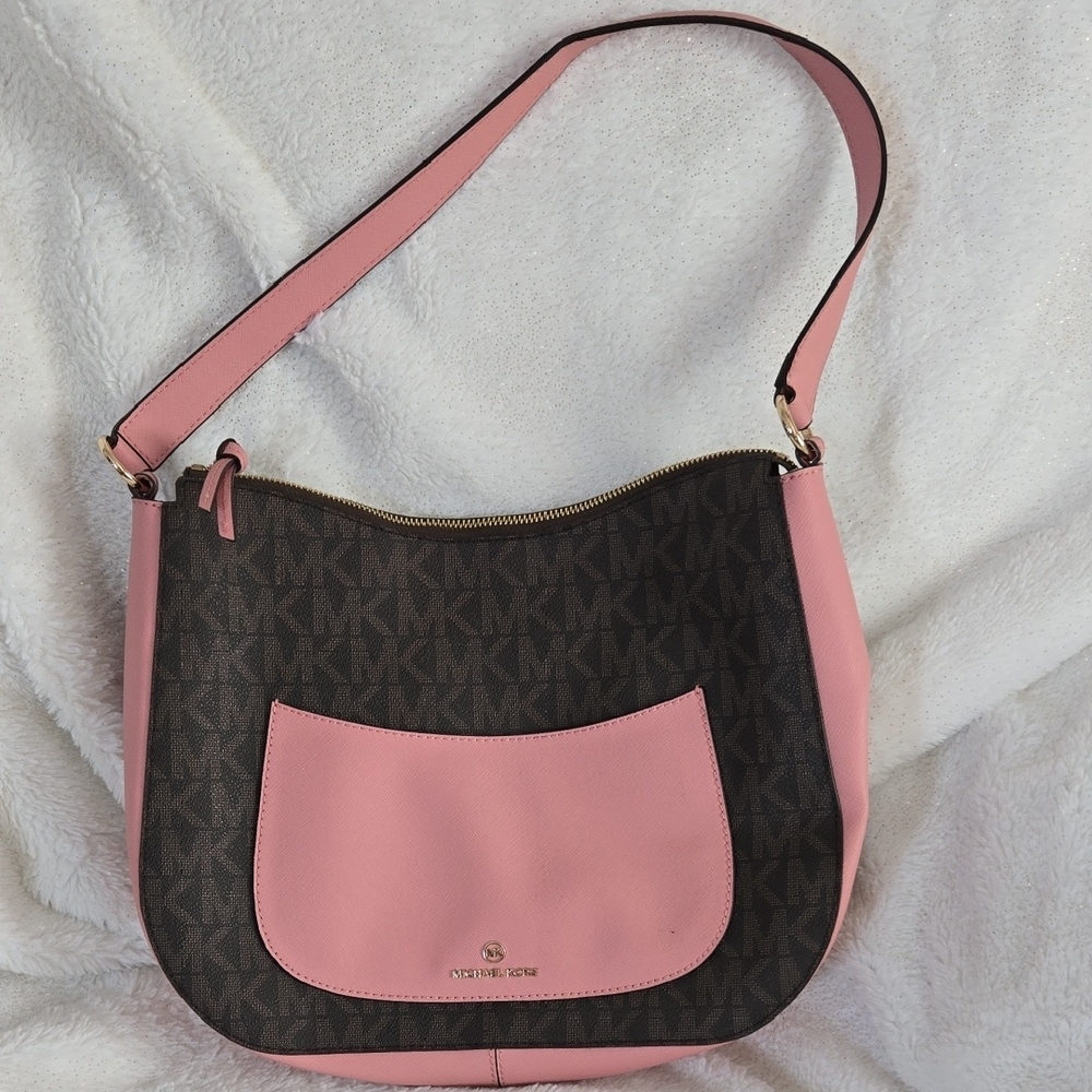 Michael Kors Pink and Brown Women's Bag